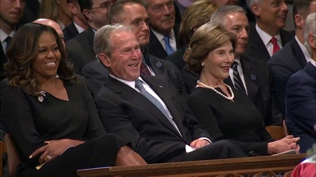 George W. Bush Passing Michelle Obama Candy is the Internet's New Favorite Video