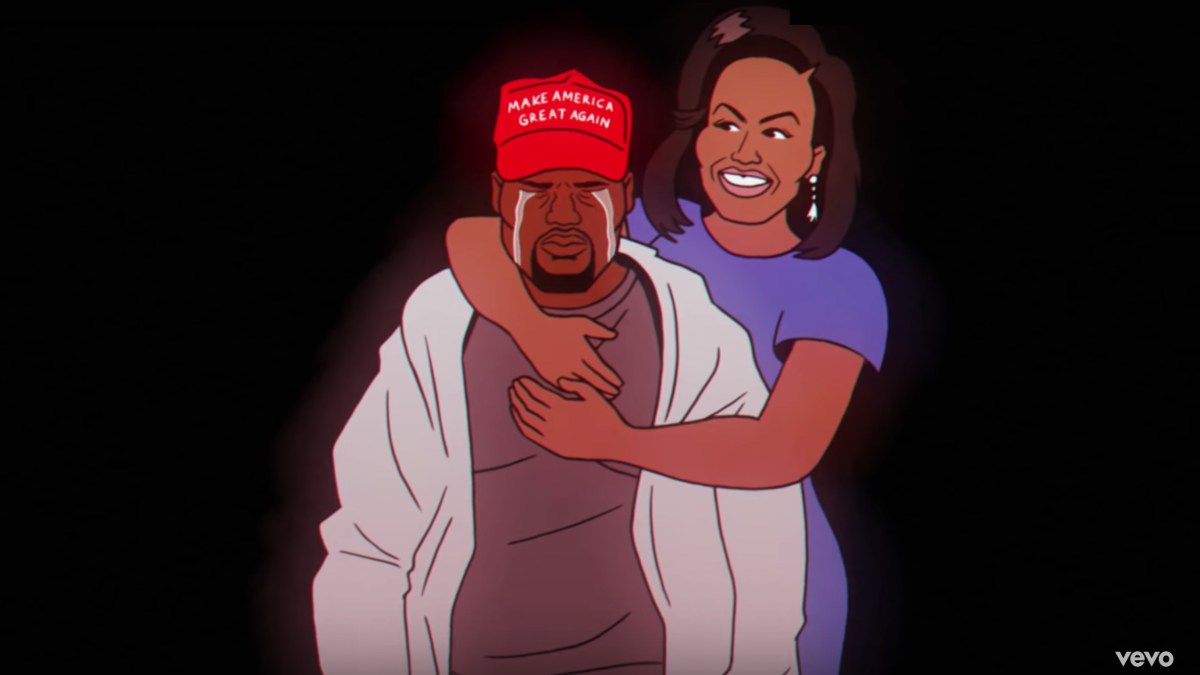Kanye West Cries as Michelle Obama Embraces him in Childish Gambino's 'Feels Like Summer' Video