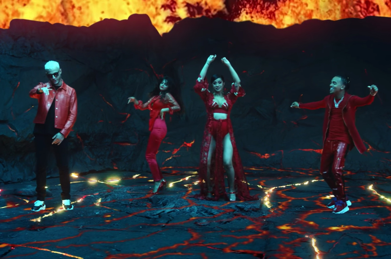 Cardi B, Ozuna, Selena Gomez Perform in a Volcano for DJ Snake's 'Taki Taki' Video