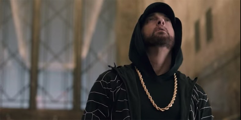 Eminem Performs 'Venom' From Empire State Building on 'Jimmy Kimmel Live!'