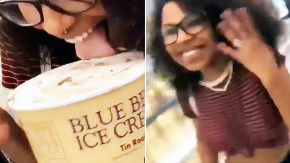 Twitter Urges for the Arrest of Blue Bell Ice Cream Licker