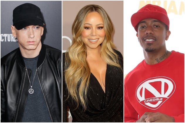 Eminem Disses Nick Cannon Over 'Nut Job' Mariah Carey on Fat Joe Collab 'Lord Above'