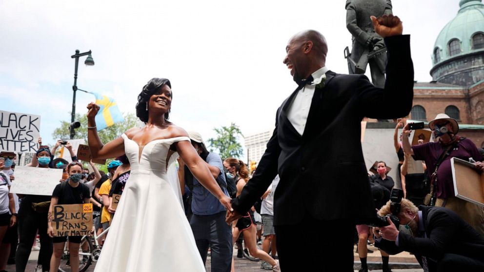 Philadelphia Couple Gets Married During Black Lives Matter Protest