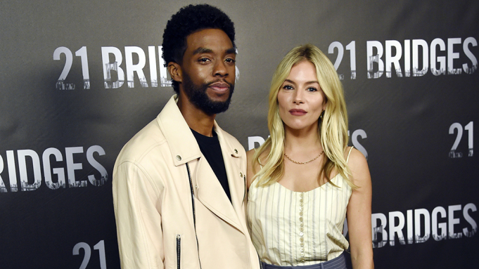 Chadwick Boseman Gives a Portion of '21 Bridges' Salary to Co-Star, Sienna Miller